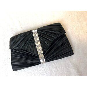 Gunne Sax Evening Clutch Formal Black with Rhinestones Jessica McClintock New Ye